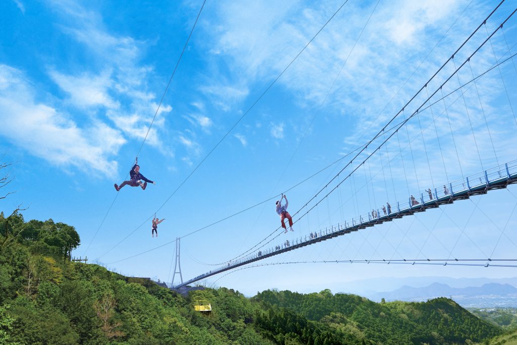 미시마 스카이워크에서 스릴 만점의 액티비티